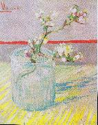 Vincent Van Gogh Bluhender Mandelbaumzweig in einem Glas oil painting on canvas